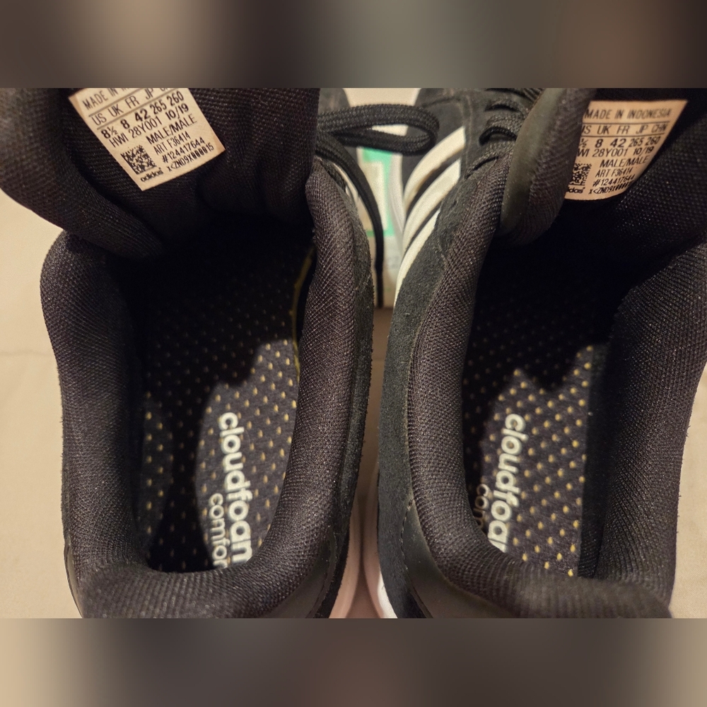 ADIDAS - GRAND COURT - BLK/WHT - (ART F36414 10/19) - GENTLY PRE-LOVED / VINTAGE - Picture 9 of 11